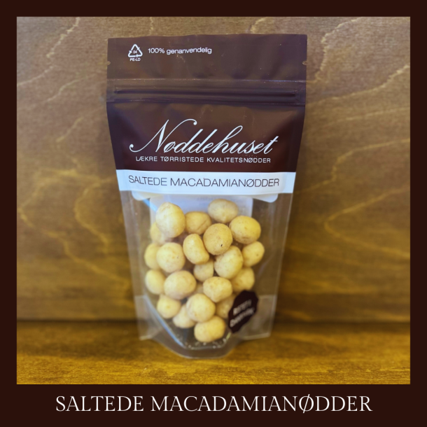 Tørristede saltede macadamianødder