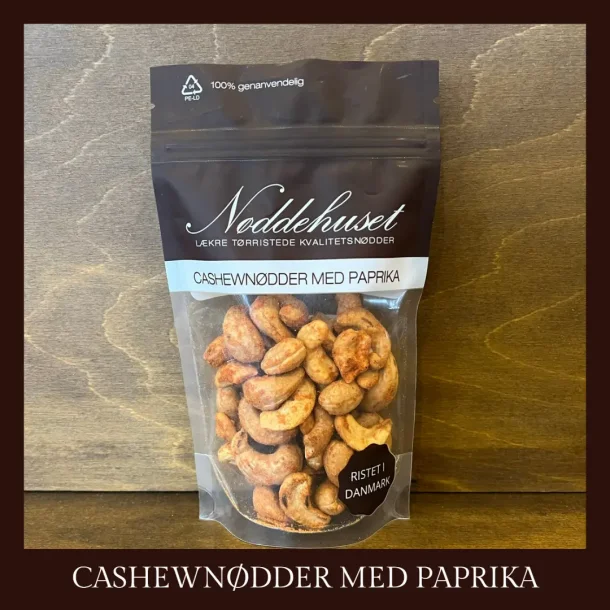 Trristede cashewndder med paprika